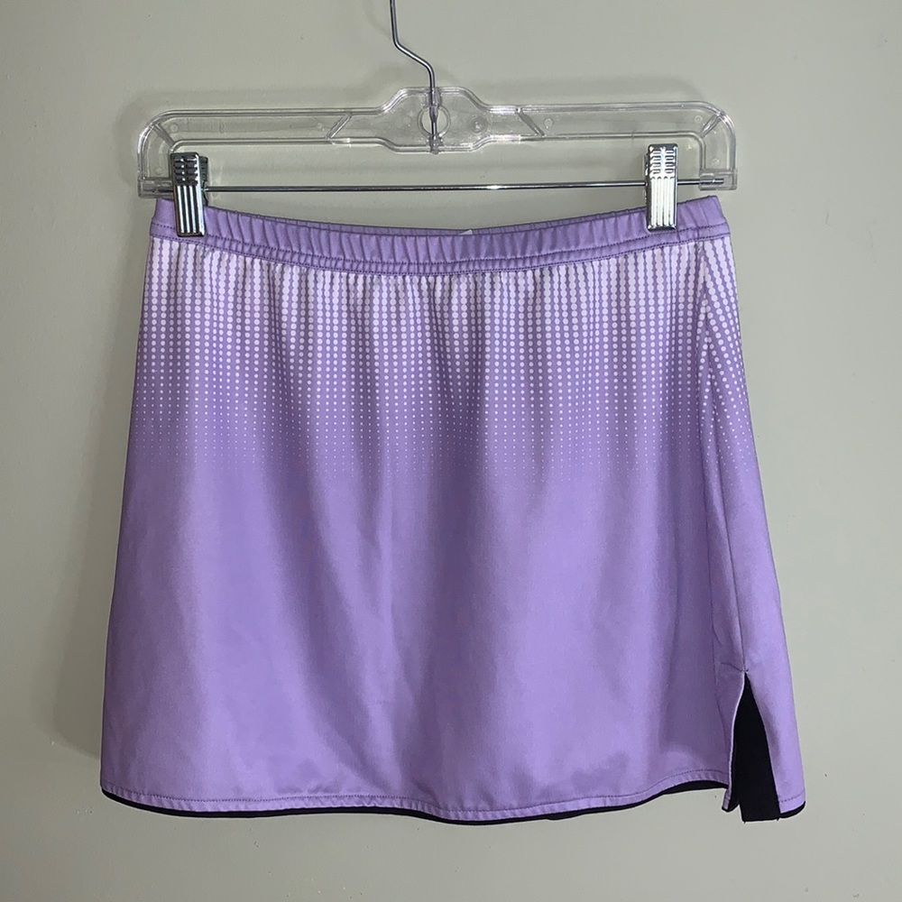 Tail Purple Dotted Mini Tennis Skirt